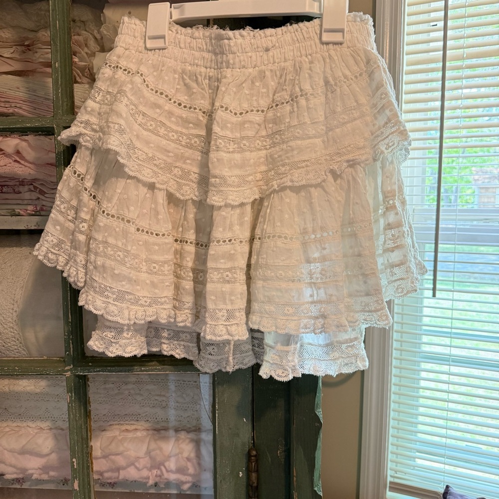 LoveShackFancy Heritage Mini Skirt
